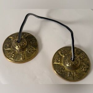 2.6in Handmade Tibetan Meditation Tingsha Cymbal Bell Religious Cymbal Bell